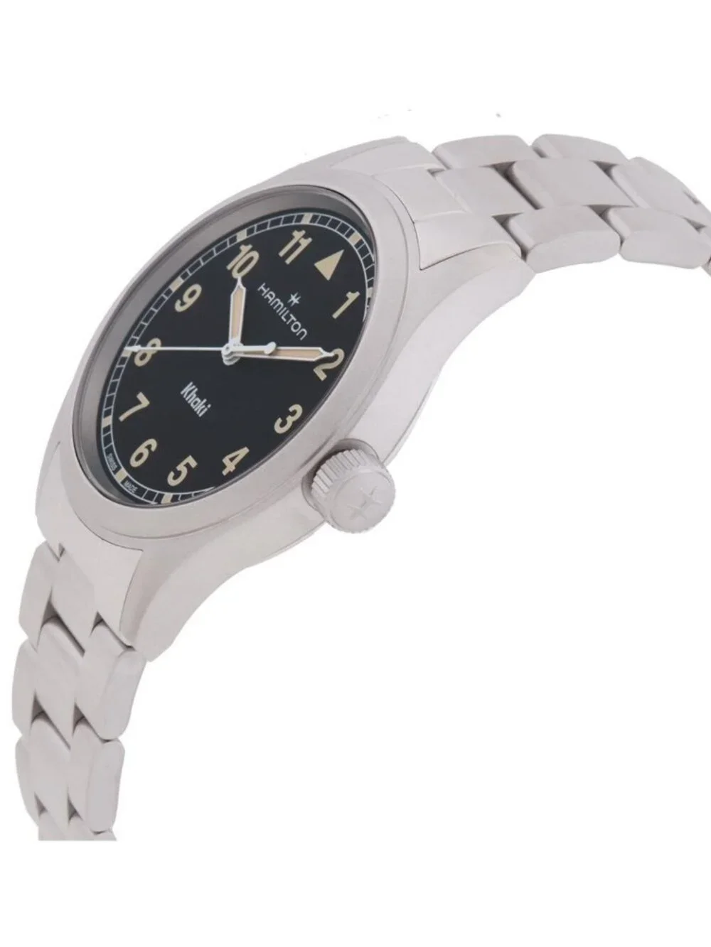 NWT Hamilton Khaki Field Quartz Black Dial Watch